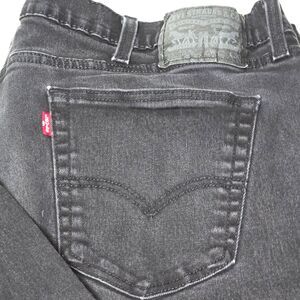 Levi’s 514 Straight Leg Jeans Black Native Cali Mens 42x30 Denim